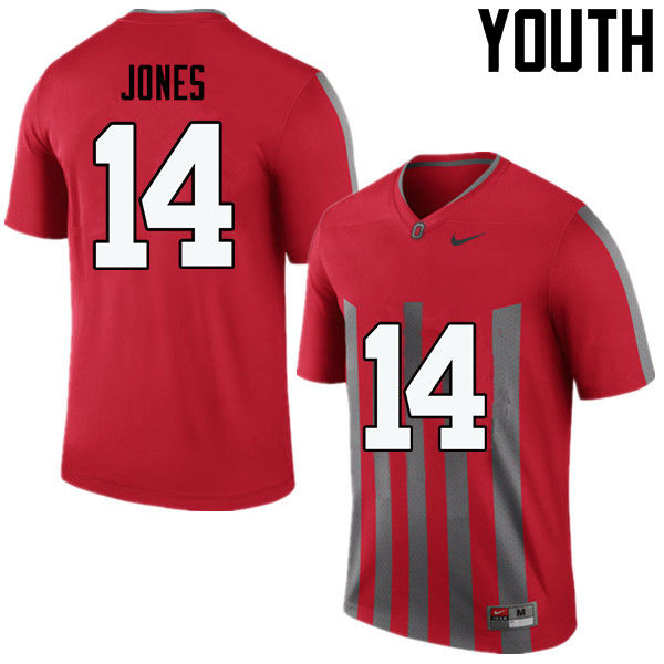 Youth Ohio State Buckeyes #14 Keandre Jones Throwback Game College Stitched Football Jersey 23II048EH